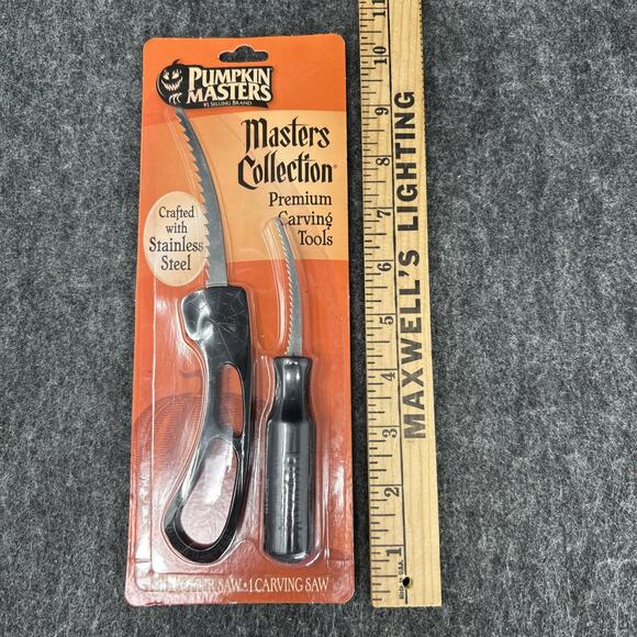 Pumpkin Masters Premium Carving Tools 2pc Stainless Steel Saws Halloween Kit - Picture 1 of 5
